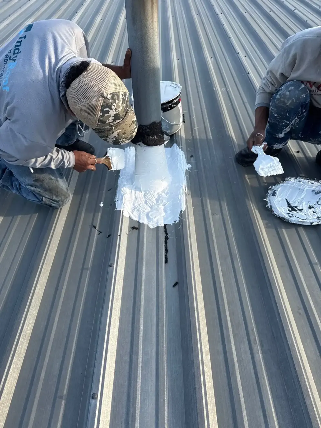 Commercial roofing by Eagle Creek Commercial Roofing near Fountain Square, IN