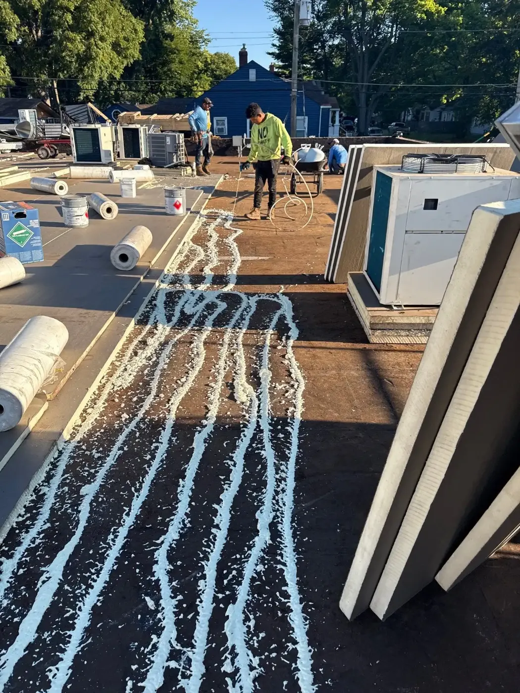 Commercial roof inspection documented in Eagle Creek